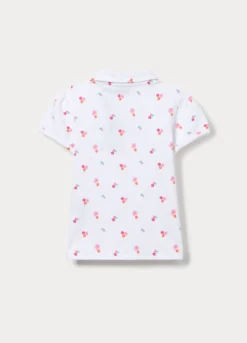 Polo in puro cotone Piquet bimba