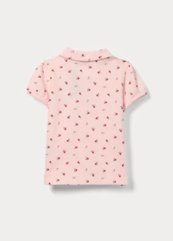 Polo in puro cotone Piquet bimba