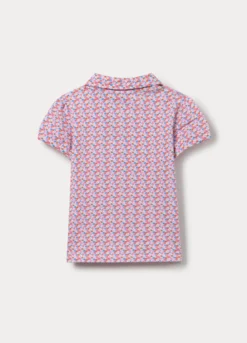 Polo in puro cotone Piquet bimba
