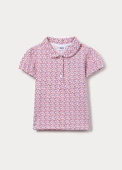 Polo in puro cotone Piquet bimba