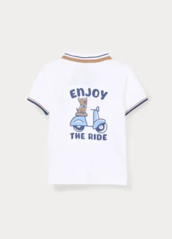 Polo in puro cotone Piquet bimbo