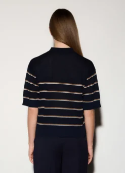 Polo tricot rasata donna