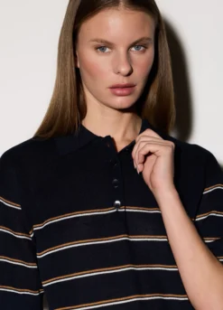 Polo tricot rasata donna