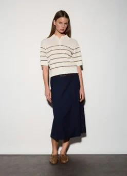 Polo tricot rasata donna