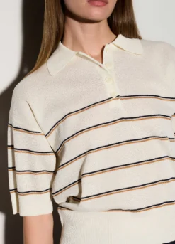 Polo tricot rasata donna
