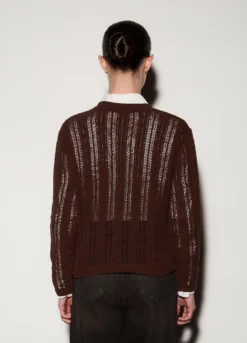 Pullover girocollo operato donna