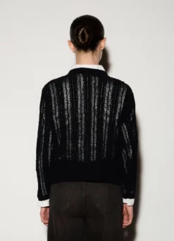 Pullover girocollo operato donna