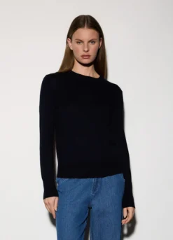 Pullover girocollo rasato donna