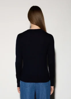 Pullover girocollo rasato donna