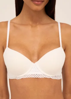 Reggiseno a balconcino in jersey di cotone stretch donna