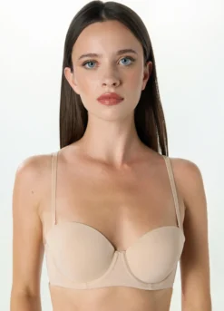 Reggiseno a fascia in microfibra stretch donna