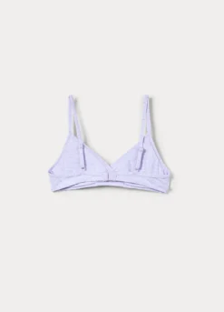 Reggiseno a triangolo in jersey di cotone stretch