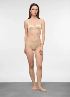 Reggiseno imbottito con inserti in pizzo donna