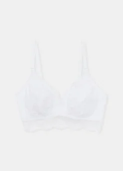 Reggiseno in pizzo di cotone stretch per allattamento