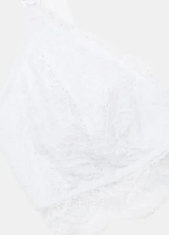 Reggiseno in pizzo di cotone stretch per allattamento