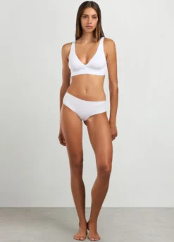 Reggiseno triangolo in cotone elasticizzato donna