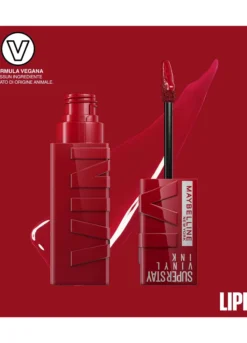 Rossetto a lunga tenuta effetto vinilico superstay vinyl ink 10 lippy.
