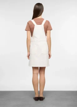 Salopette con gonna fit regular in denim donna
