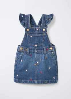 Salopette in denim misto cotone Fit Regular bimba