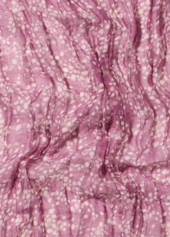 Sciarpa crinkle con stampa donna