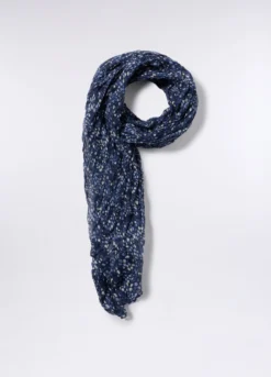 Sciarpa crinkle con stampa donna