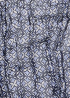 Sciarpa crinkle con stampa donna