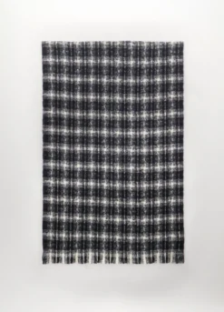 Sciarpa tricot a quadri donna