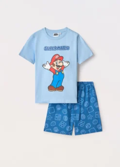 Set pigiama corto in puro cotone bambino
