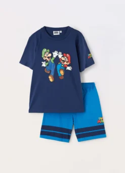 Set pigiama corto in puro cotone bambino