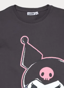 Set pigiama corto Kuromi in jersey di puro cotone ragazza