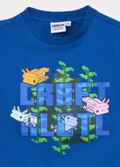 Set pigiama corto Minecraft in jersey di puro cotone bambino