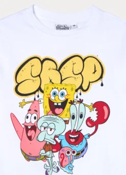 Set pigiama corto SpongeBob in jersey di puro cotone bambino