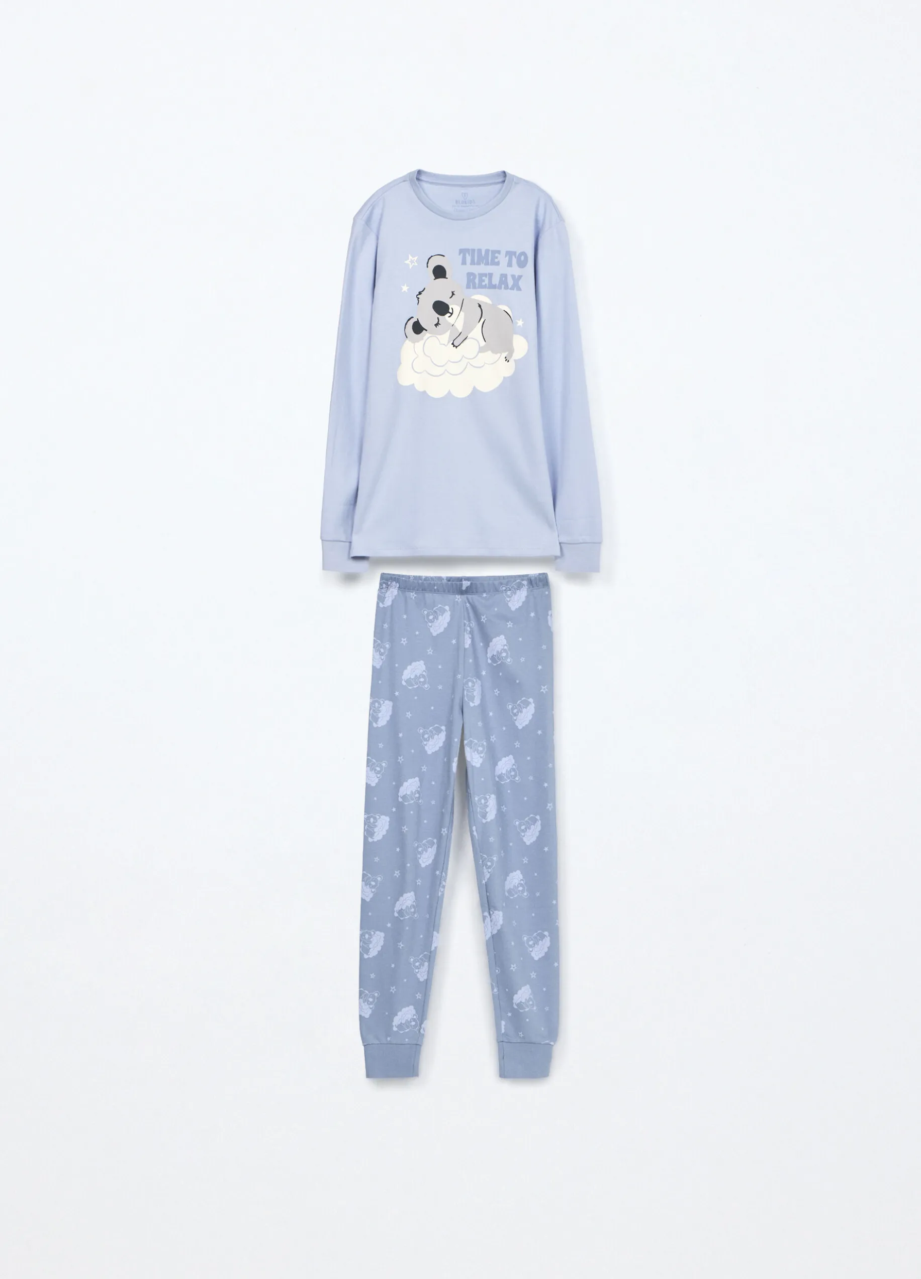 Set pigiama in interlock di puro cotone ragazza