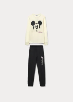 Set pigiama lungo Disney in jersey di puro cotone ragazza