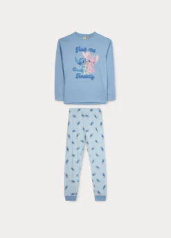 Set pigiama lungo Disney in jersey di puro cotone ragazza
