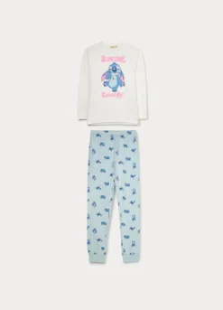 Set pigiama lungo Disney in jersey di puro cotone ragazza
