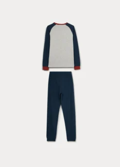 Set pigiama lungo in interlock ragazzo