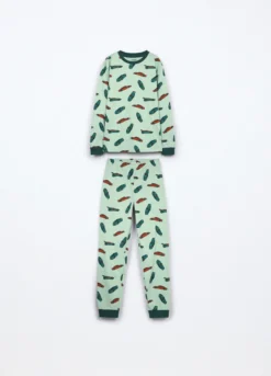 Set pigiama lungo in jersey di puro cotone bambino