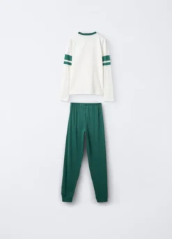 Set pigiama lungo in jersey di puro cotone ragazzo