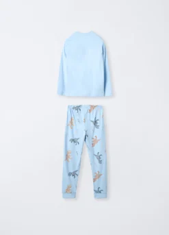 Set pigiama lungo in jersey di puro cotone bambino
