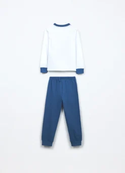 Set pigiama lungo in jersey di puro cotone bambino