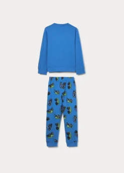 Set pigiama lungo in jersey di puro cotone bambino