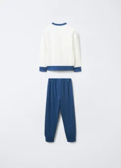 Set pigiama lungo in jersey di puro cotone bambino