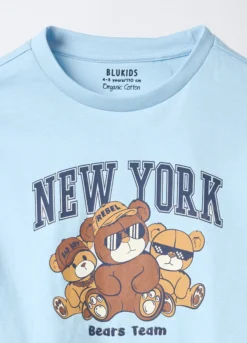 Set pigiama lungo in jersey di puro cotone bambino
