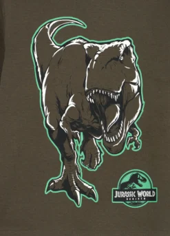 Set pigiama lungo Jurassic Park in interlock di puro cotone bambino