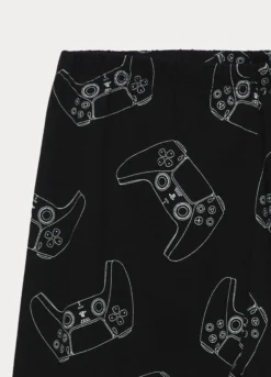 Set pigiama lungo Play Station in jersey di puro cotone ragazzo