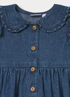 Set in chambray di puro cotone neonata