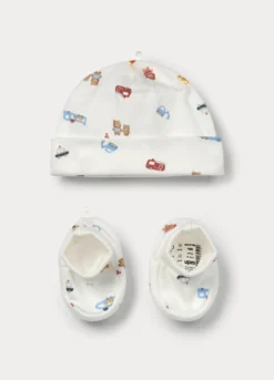 Set in interlock di puro cotone neonata