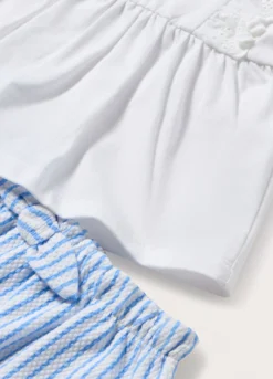 Set in jersey di cotone stretch neonata