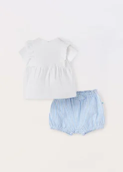 Set in jersey di cotone stretch neonata